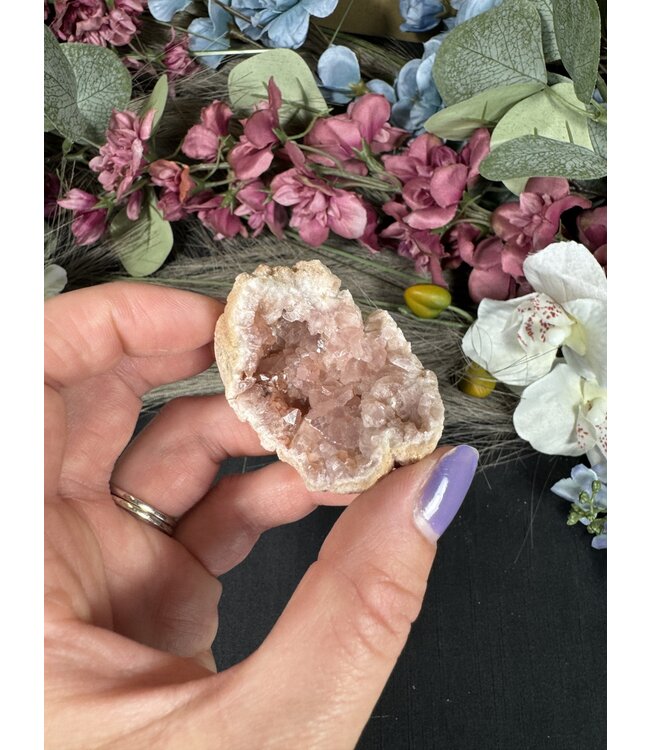 Pink Amethyst Geode Specimen #32, 34gr