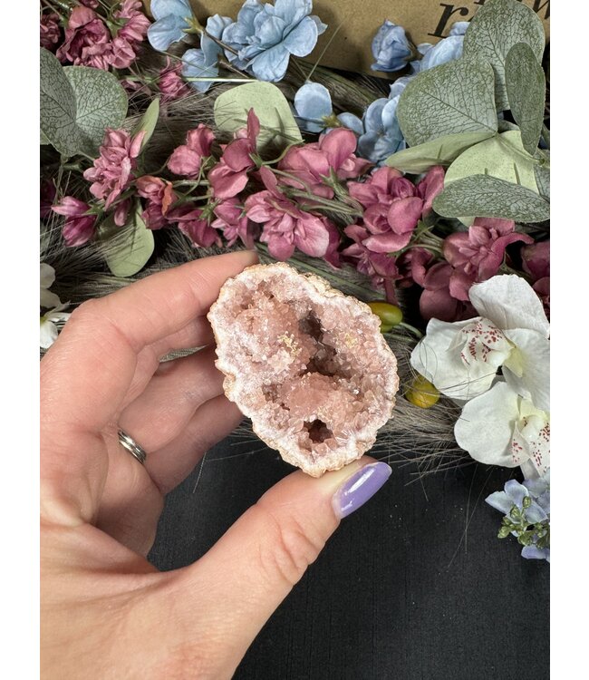 Pink Amethyst Geode Specimen #37, 60gr