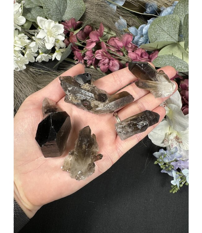 Smoky Quartz Cluster Lot #25, 134gr