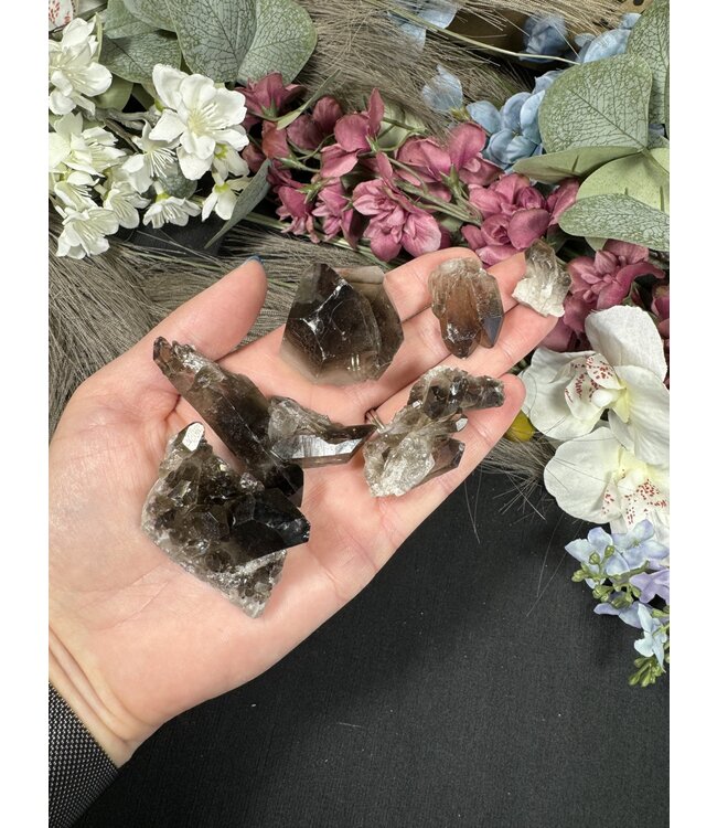 Smoky Quartz Cluster Lot #24, 146gr