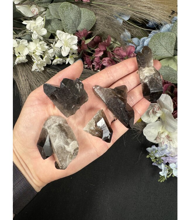 Smoky Quartz Cluster Lot #28, 154gr