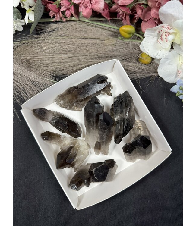 Smoky Quartz Cluster Lot #41, 496gr