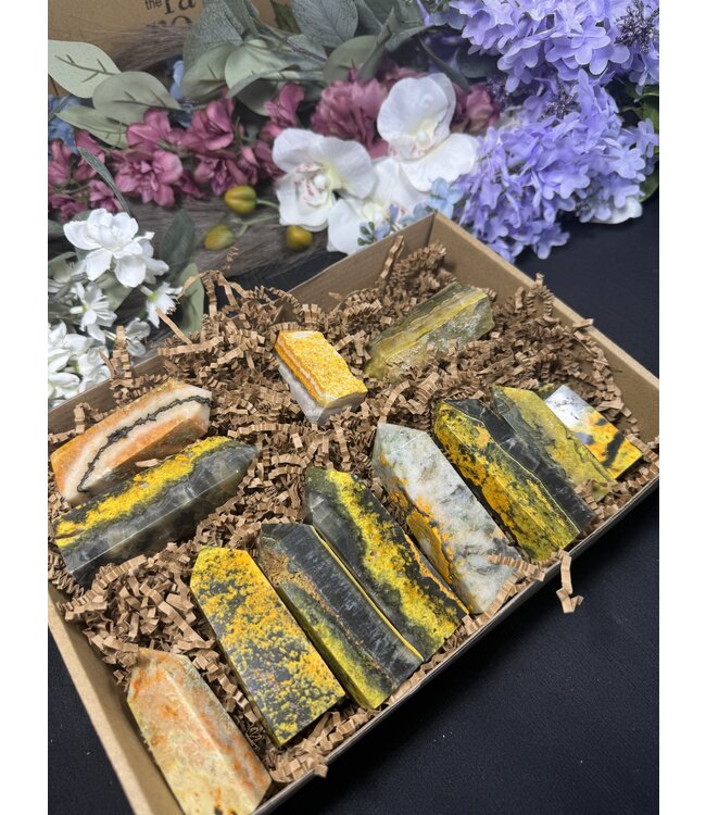Bumblebee Jasper Points 1KG bulk lot