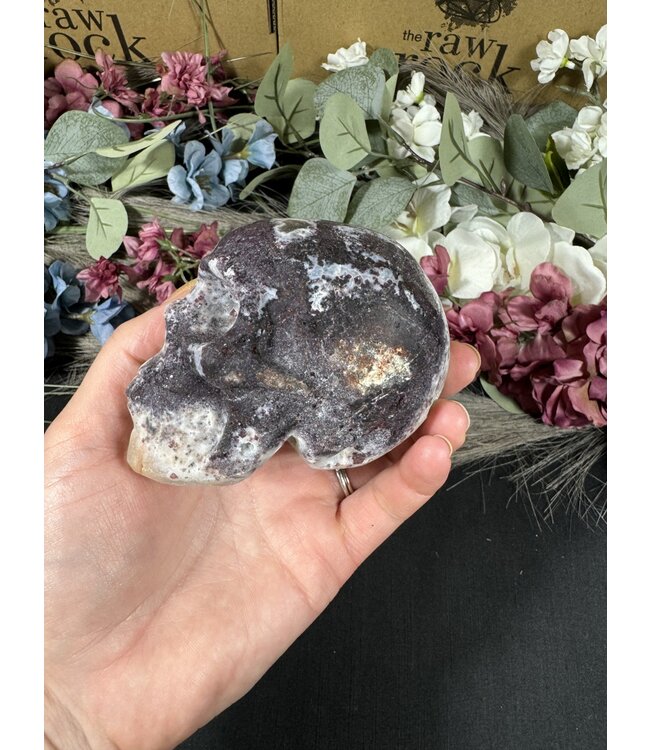 Sphalerite with Fluorite Skull #19, 504gr