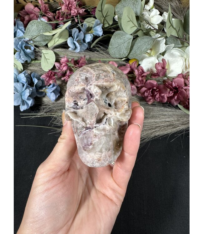 Sphalerite with Fluorite Skull #3, 404gr