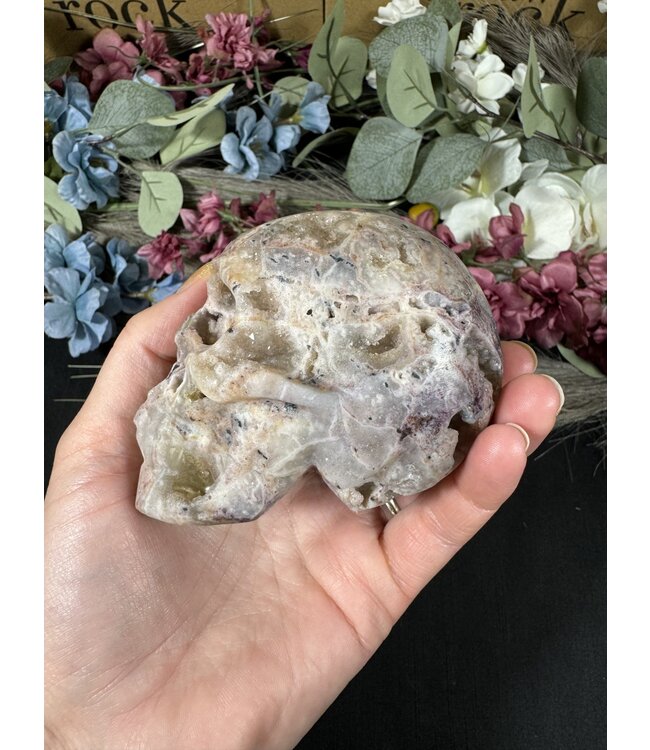 Sphalerite with Fluorite Skull #3, 404gr