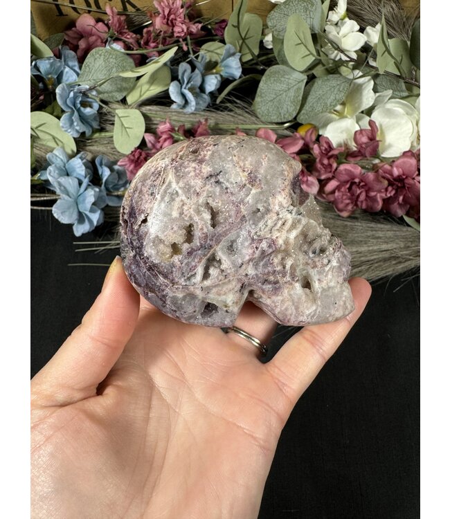 Sphalerite with Fluorite Skull #3, 404gr