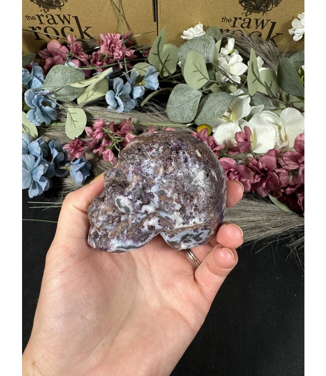 Sphalerite with Fluorite Skull #8, 430gr