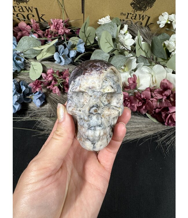Sphalerite with Fluorite Skull #11, 368gr