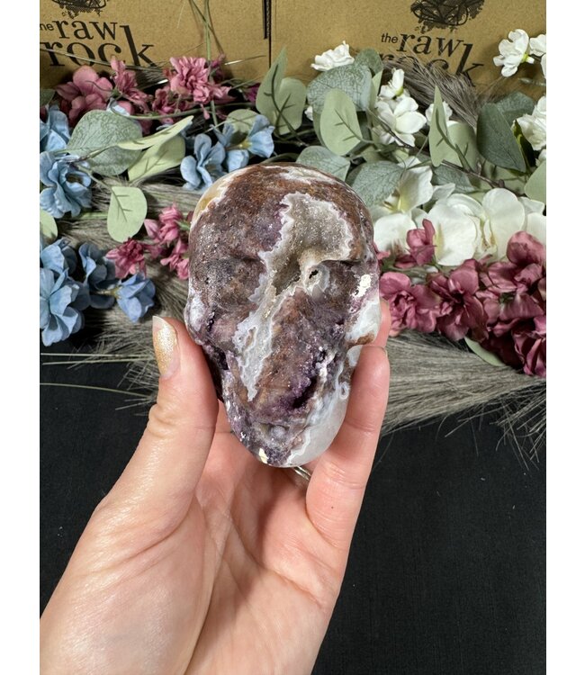 Sphalerite with Fluorite Skull #12, 442gr