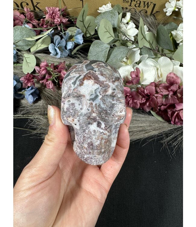 Sphalerite with Fluorite Skull #14, 506gr