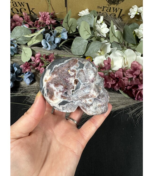 Sphalerite with Fluorite Skull #14, 506gr