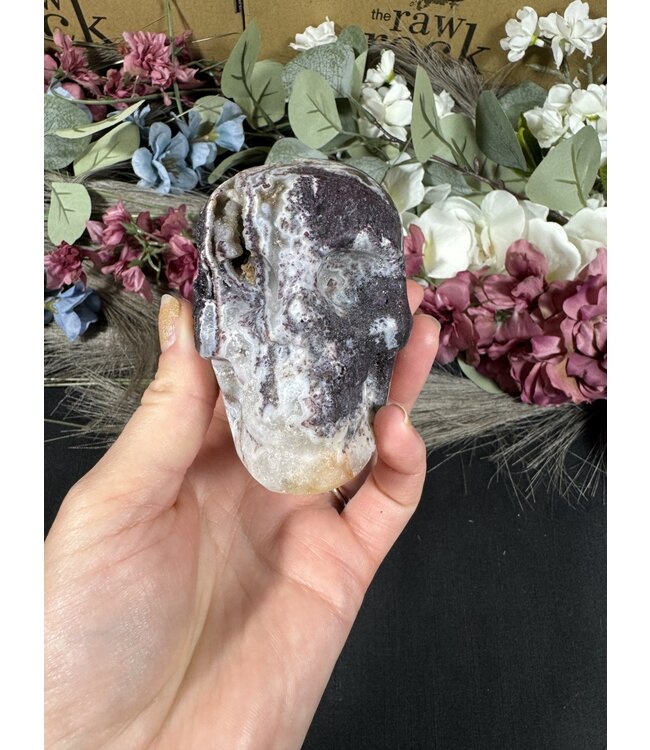 Sphalerite with Fluorite Skull #19, 504gr