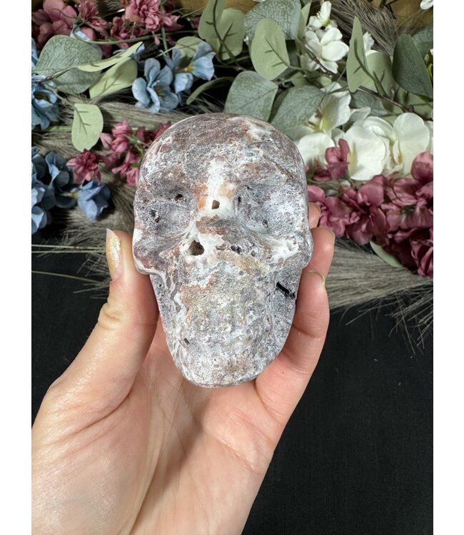 Sphalerite with Fluorite Skull #20, 534gr