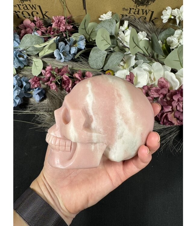 Pink Opal Skull #3, 1014gr