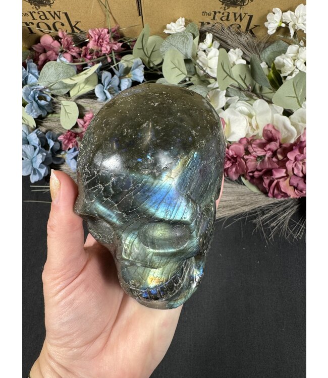 Labradorite Skull #4, 1208gr