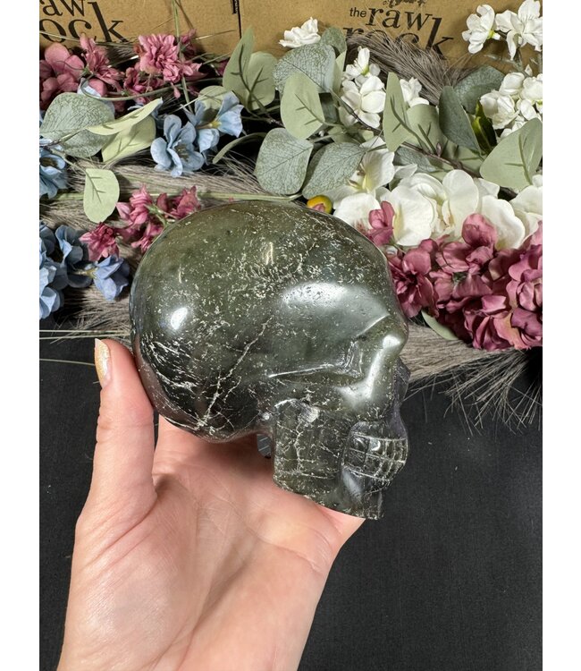 Labradorite Skull #4, 1208gr