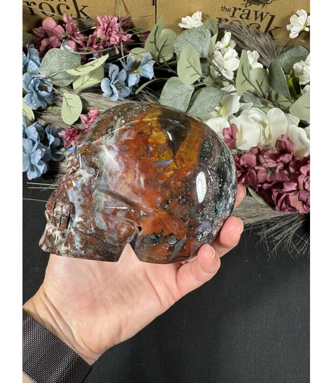 Ocean Jasper Skull #8, 1198gr