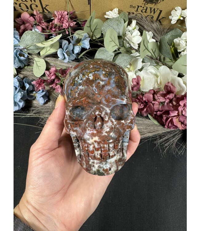 Ocean Jasper Skull #8, 1198gr