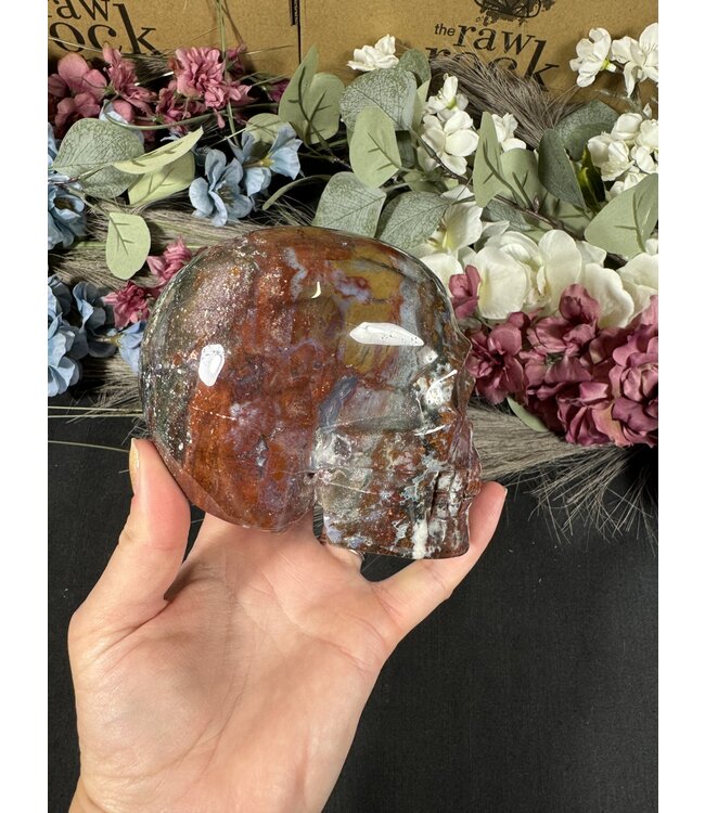 Ocean Jasper Skull #8, 1198gr