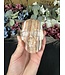 Tri-Colour Calcite Skull #1, 654gr