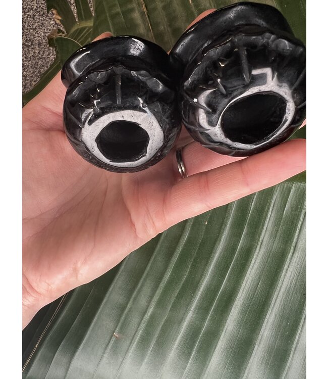 Black Obsidian Evil Magic Jack O'Lantern