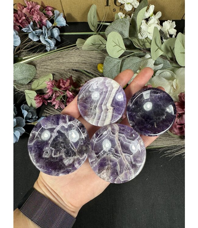 Chevron Amethyst Round Mini Bowl