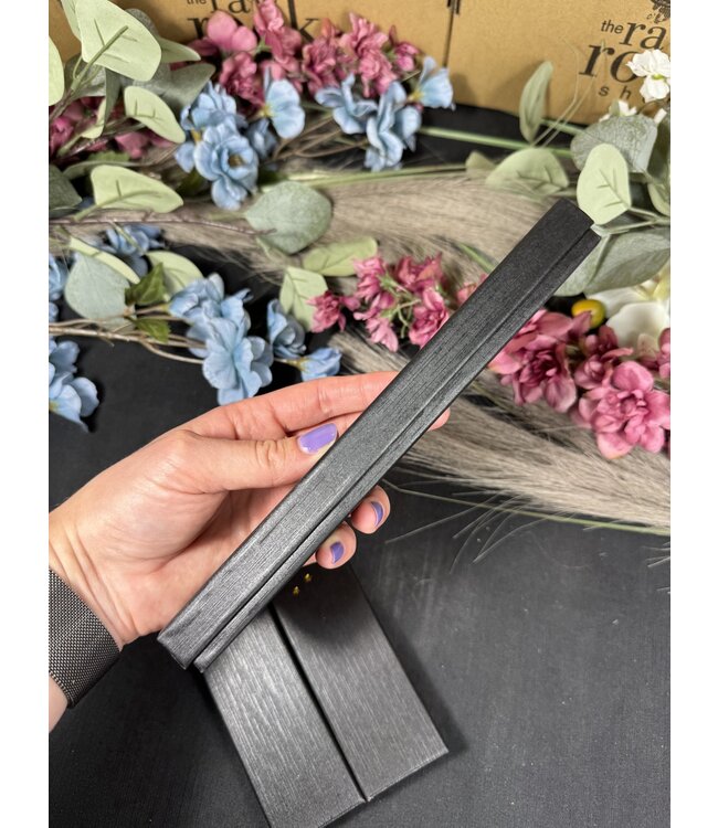 Black Obsidian Engraved Chakra Plate Box Set