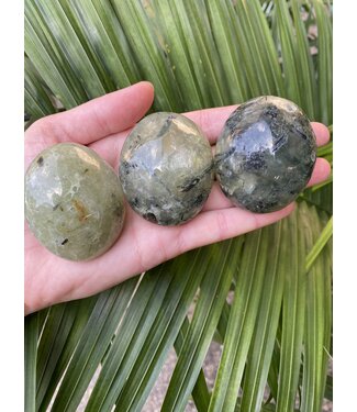 Prehnite Palm Stone, Size Medium [100-124gr]