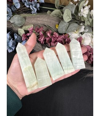 Pistachio Calcite Point, Size Medium  [50-74gr]