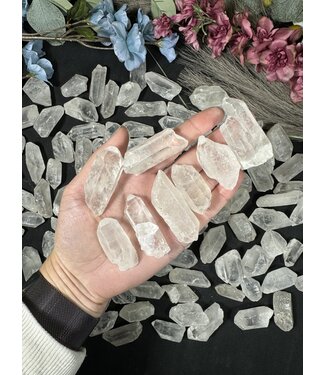 Rough Naturally Terminated Clear Quartz Points, Size Small BULK