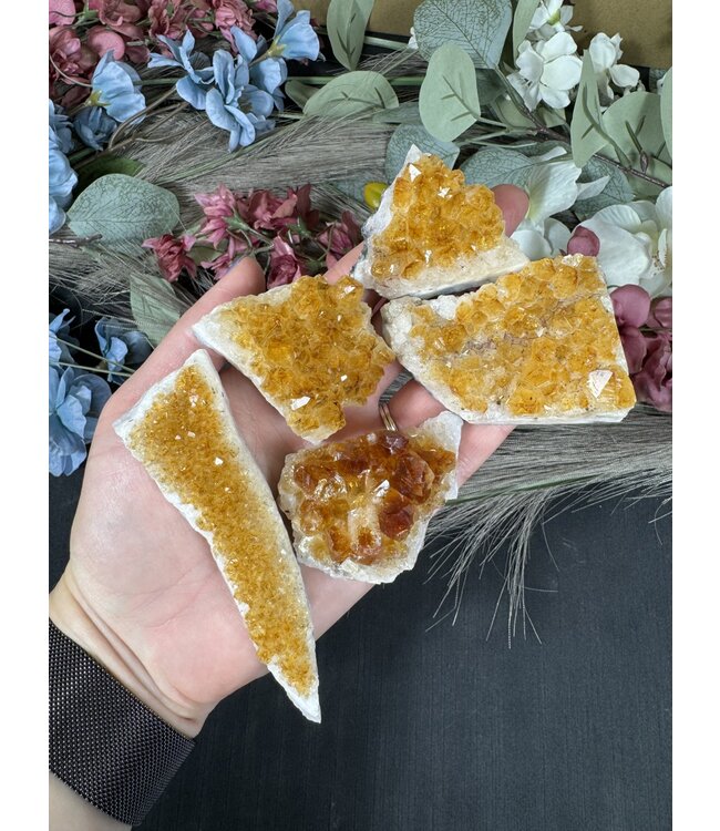 Citrine HT Druzy Clusters Size 1 [1-99gr]