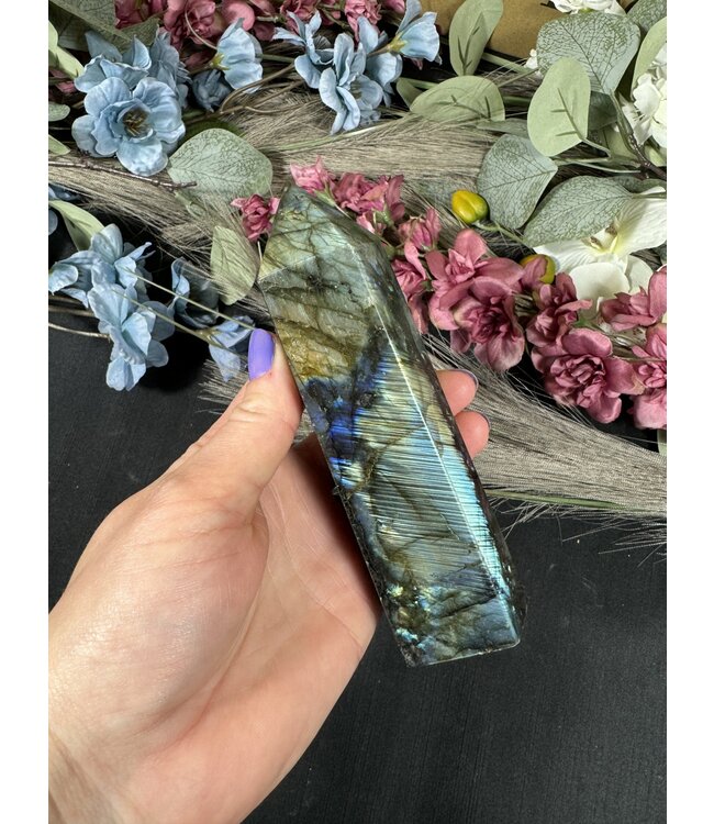 Labradorite Tower #65, 416gr