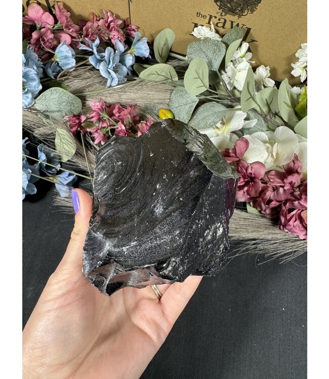 Rough Black Obsidian #10, 820gr
