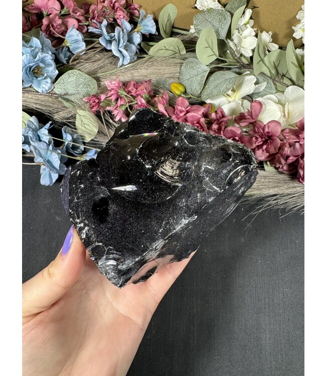 Rough Black Obsidian #16, 828gr