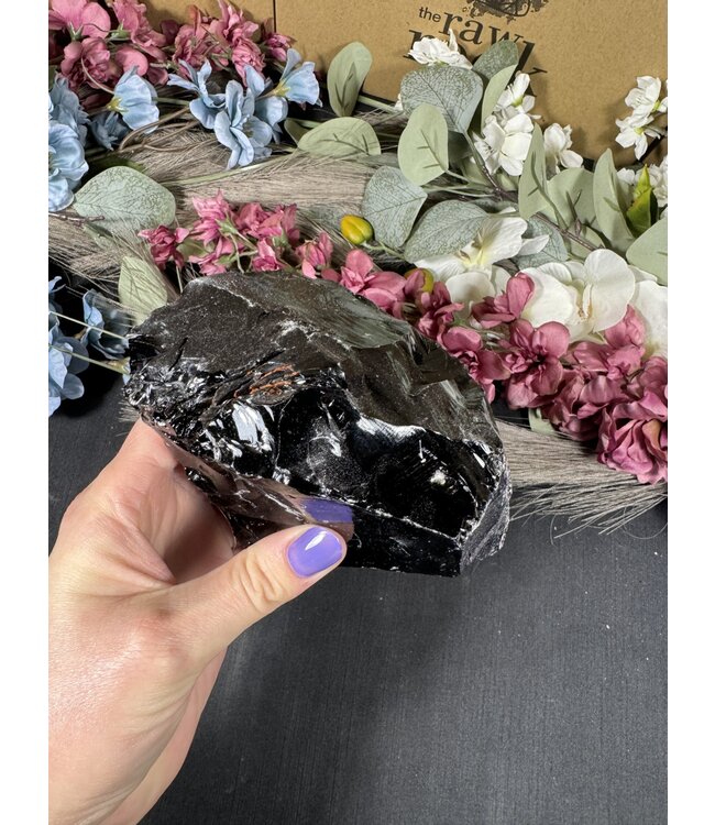 Rough Black Obsidian #15, 1030gr