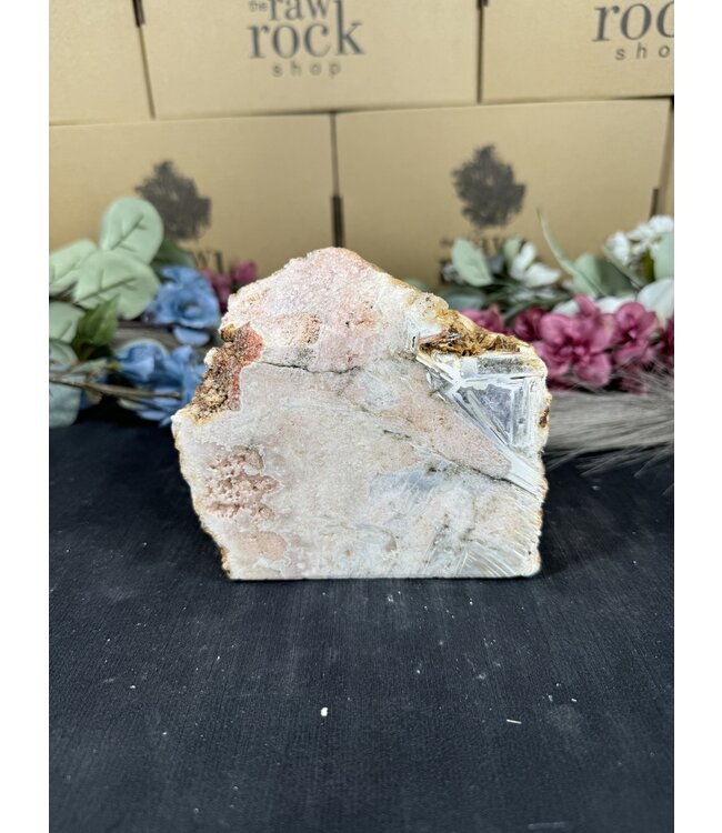 Pink Amethyst Cut Base #73, 1134gr