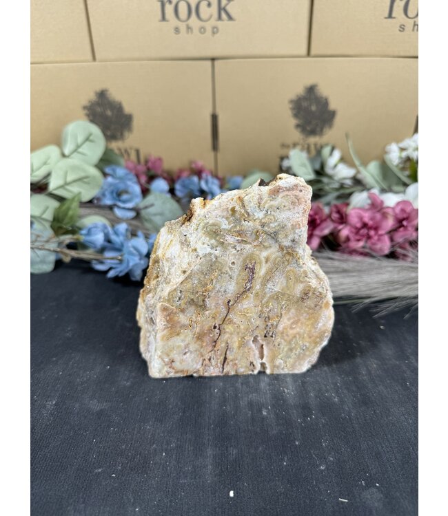 Pink Amethyst Cut Base #80, 1176gr
