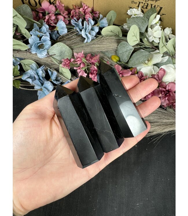 Black Tourmaline Point, Size Large [75-99gr]