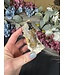 Hyalite Opal with Black Tourmaline/Smoky Quartz #22, 158gr