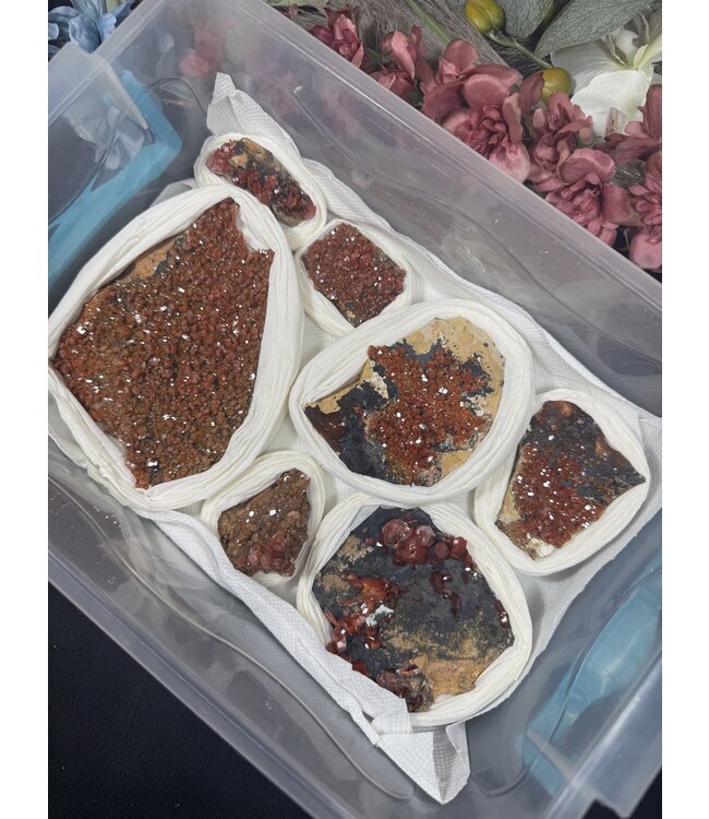 High Grade Vanadinite Specimen Bulk #1, 962gr