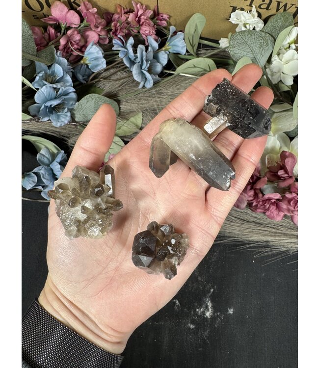 Smoky Quartz Cluster Lot #44, 102gr