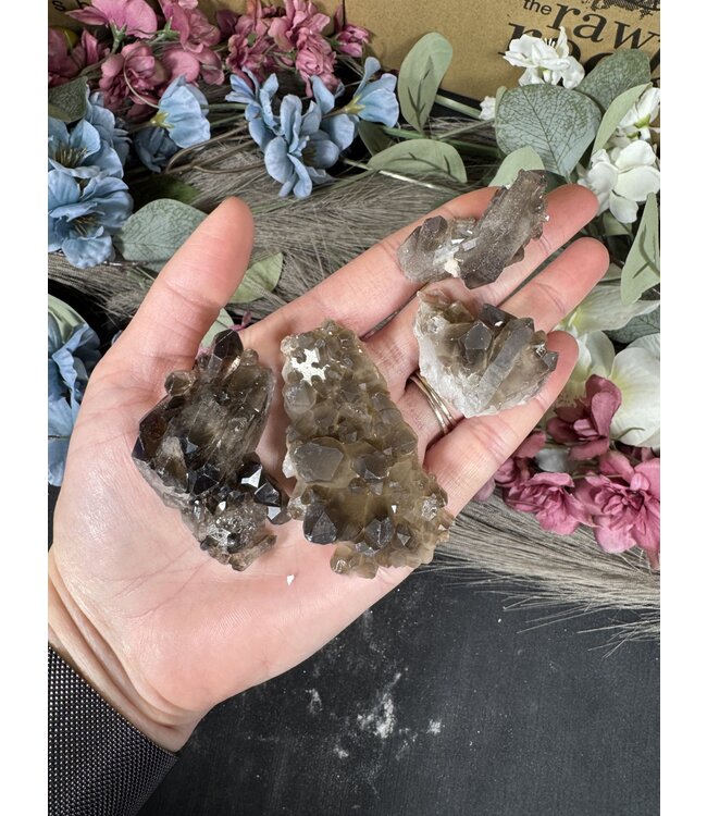 Smoky Quartz Cluster Lot #47, 112gr