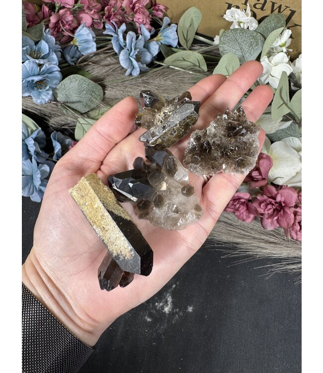 Smoky Quartz Cluster Lot #53, 122gr
