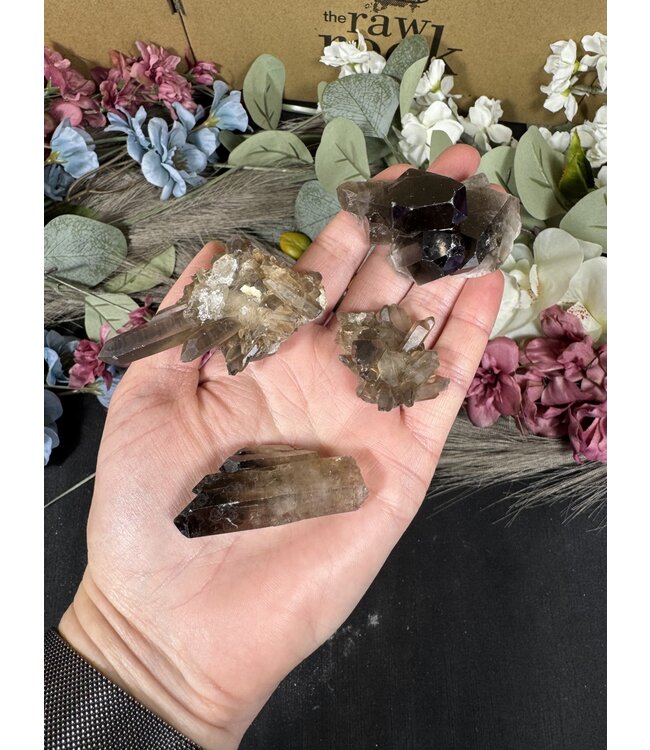 Smoky Quartz Cluster Lot #57, 144gr