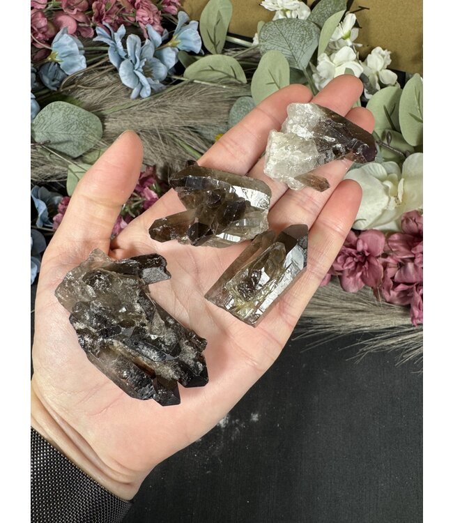 Smoky Quartz Cluster Lot #61, 138gr