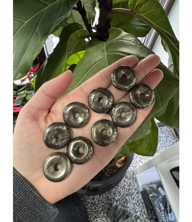 Pyrite Donut Pendant