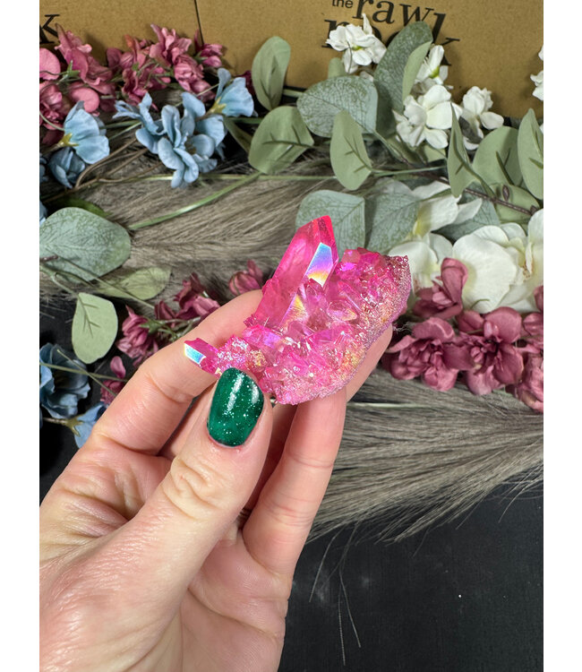 Pink Aura Cluster #238, 44gr