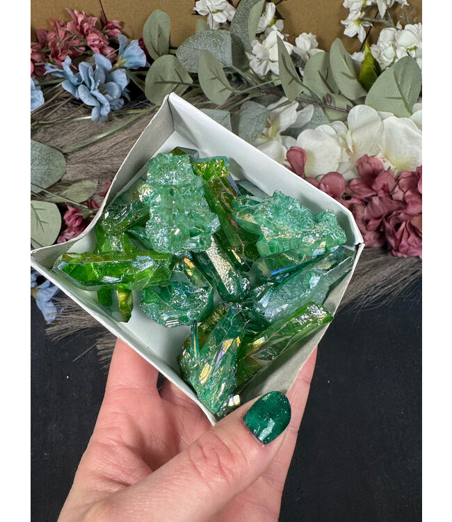Green Aura Cluster #282, 262gr
