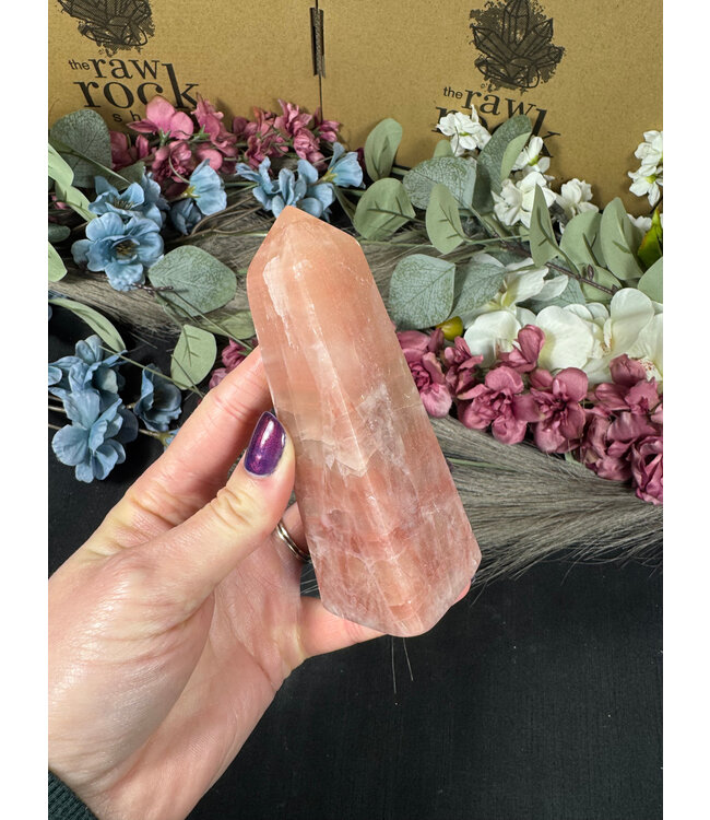 Rose Calcite Tower #8, 312gr